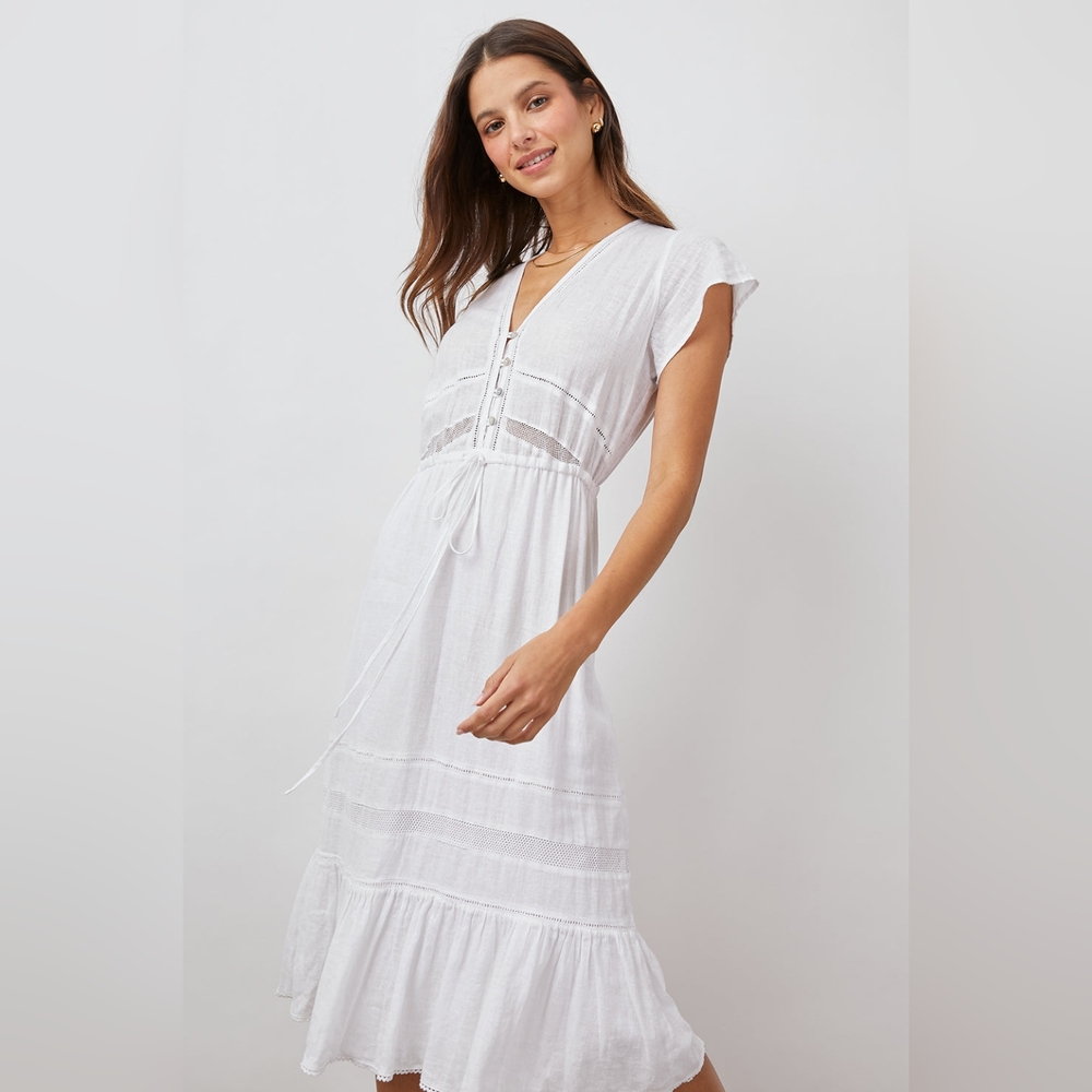 Rails White Midi Dress